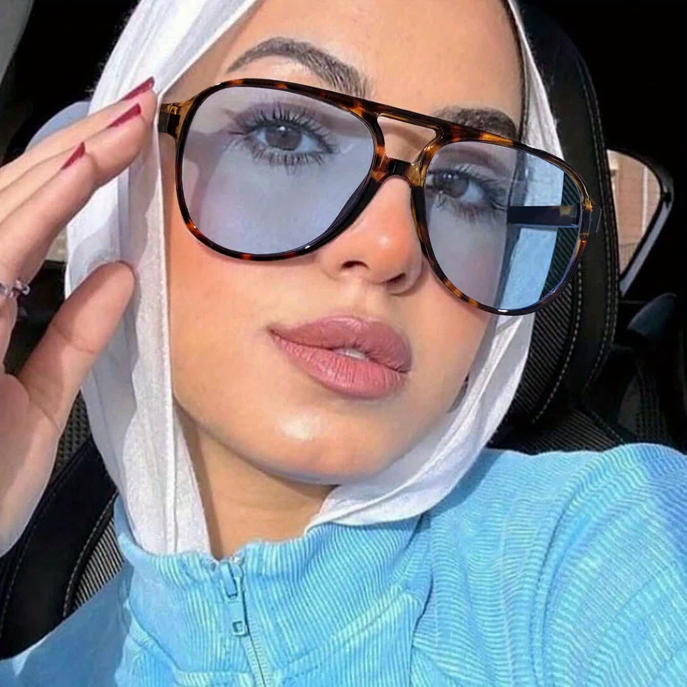 Double Bridges Fashion Aviator Sunglasses