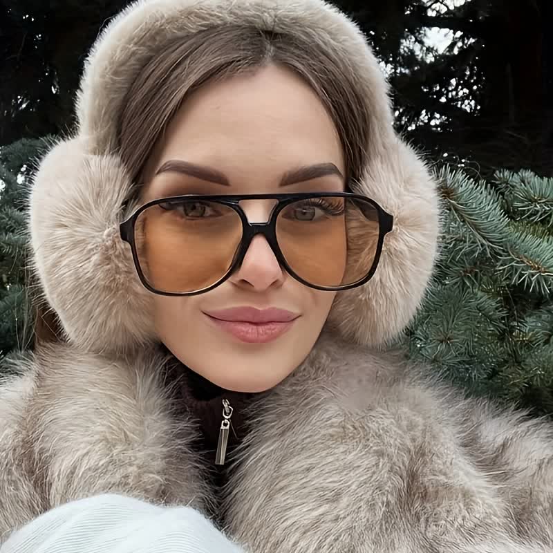 Double Bridges Fashion Aviator Sunglasses