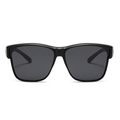 Fit Over Glasses Square Frame Polarized Sunglasses for Women Men