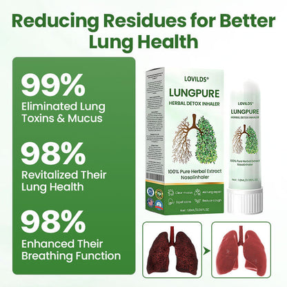 LOVILDS LungPure Inhaler: 100% Herbal Detox for Clear Lungs & Easier Breathing