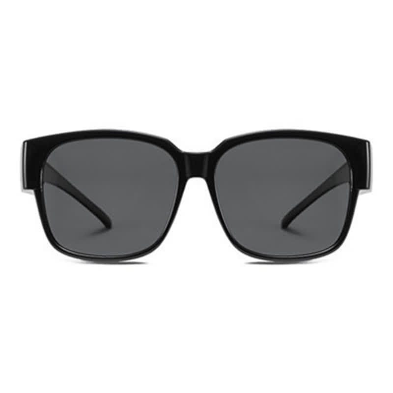 Fit Over Glasses Square Frame Polarized Sunglasses for Women Men