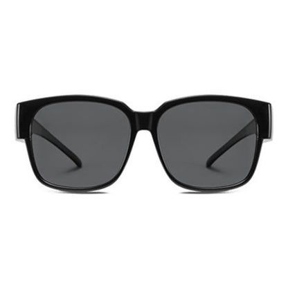 Fit Over Glasses Square Frame Polarized Sunglasses for Women Men