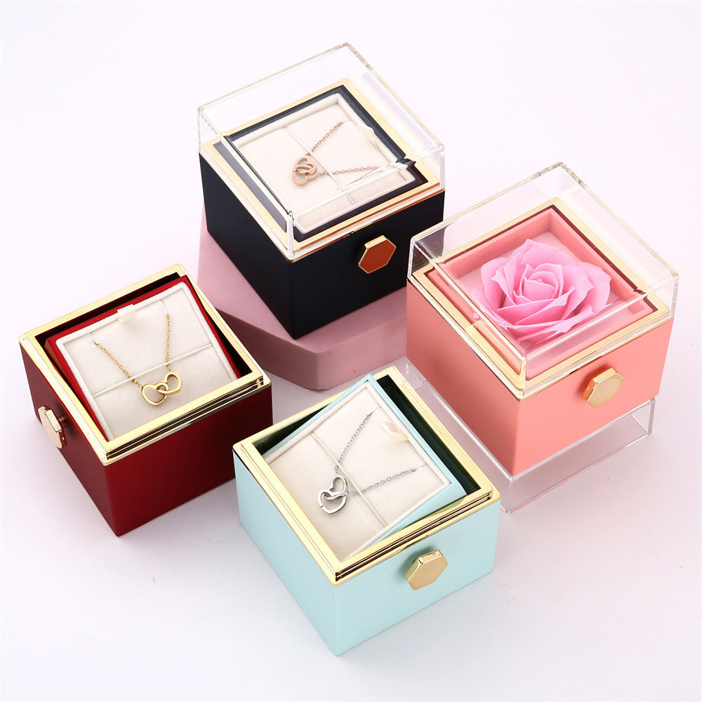 Custom Name Preserved Rose Gift Set – A Love That Lasts Forever