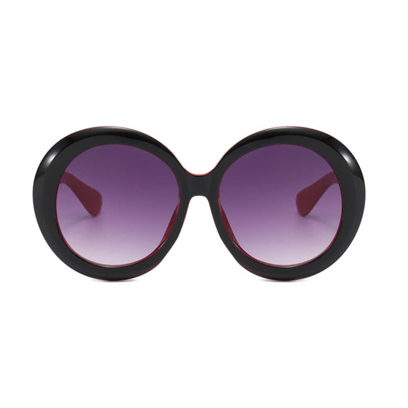 Round Frame Hipster Oversized Sunglasses