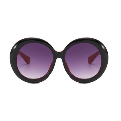 Round Frame Hipster Oversized Sunglasses