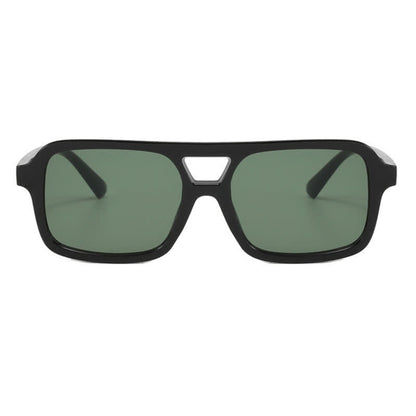 Double Bridges Square Frame Retro Sunglasses