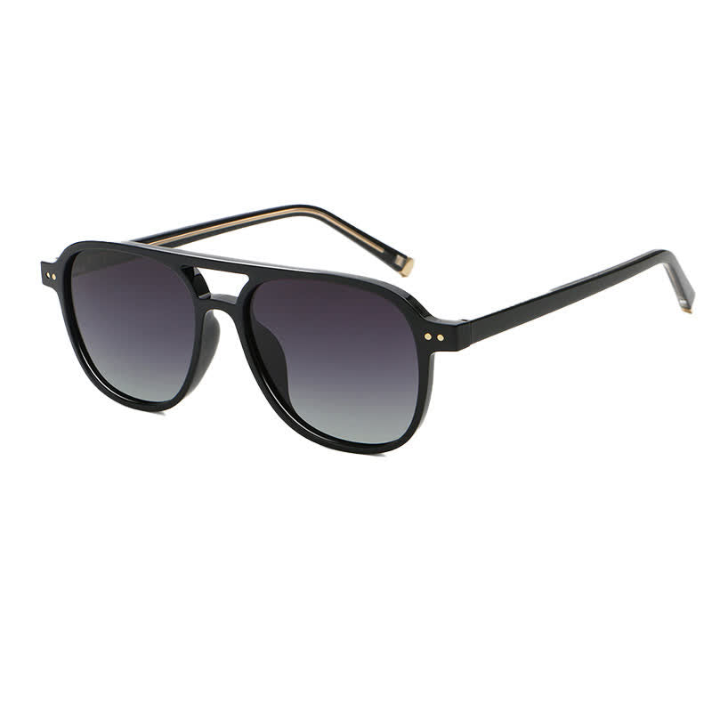 Double Bridges Polarized Aviator Sunglasses