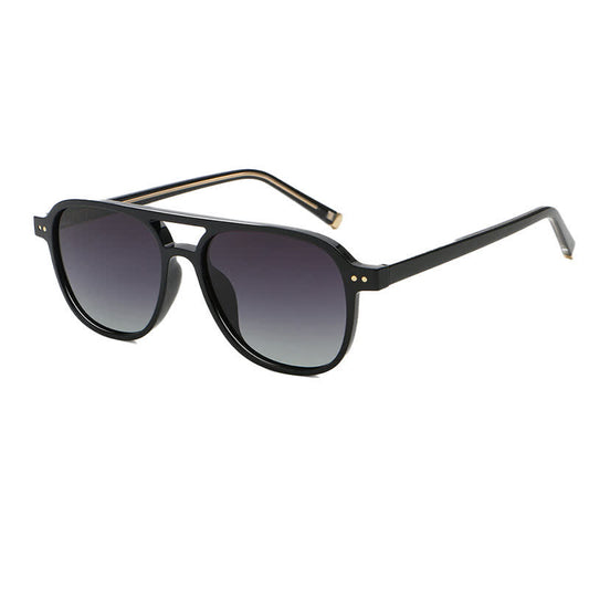 Double Bridges Polarized Aviator Sunglasses