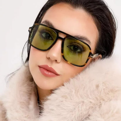 Double Bridges Retro-Vintage Aviator Sunglasses