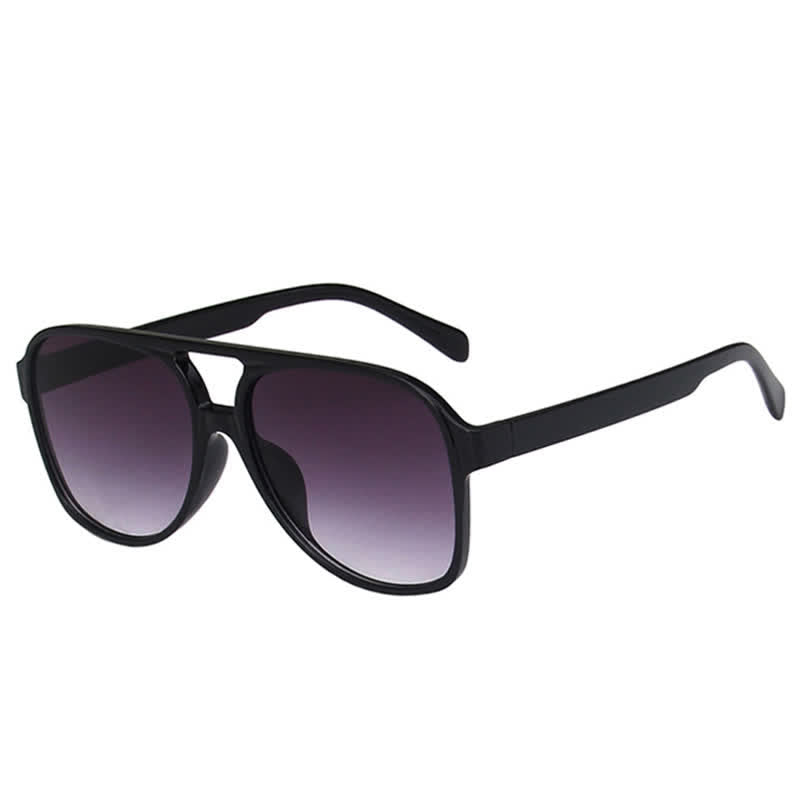 Double Bridges Fashion Aviator Sunglasses