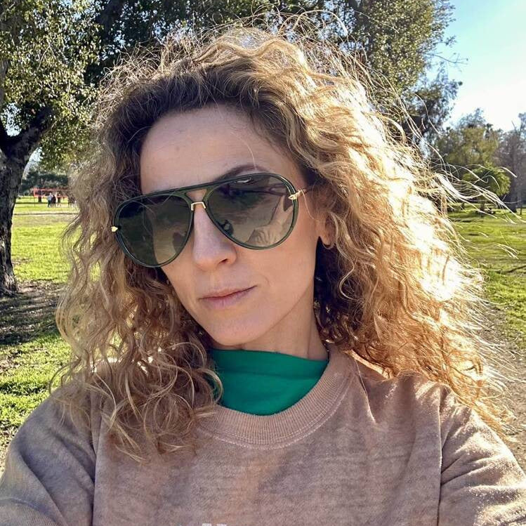 Double Bridges Metal Temples Aviator Sunglasses