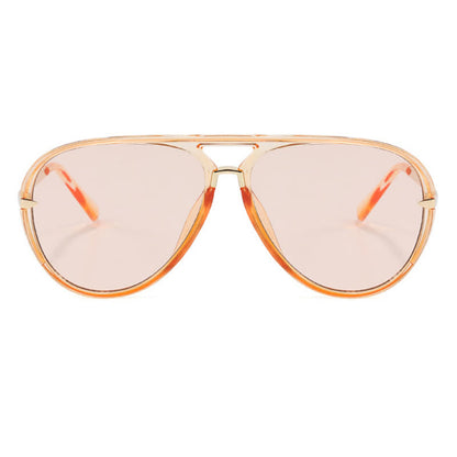 Double Bridges Fashion Aviator Sunglasses