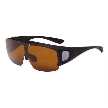 Fit Over Glasses Clip-On Lenses Polarized Sunglasses for Driving&Cycling