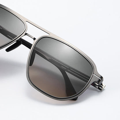 Double Bridges Polarized Lightweight Aviator Sunglasses for Driving