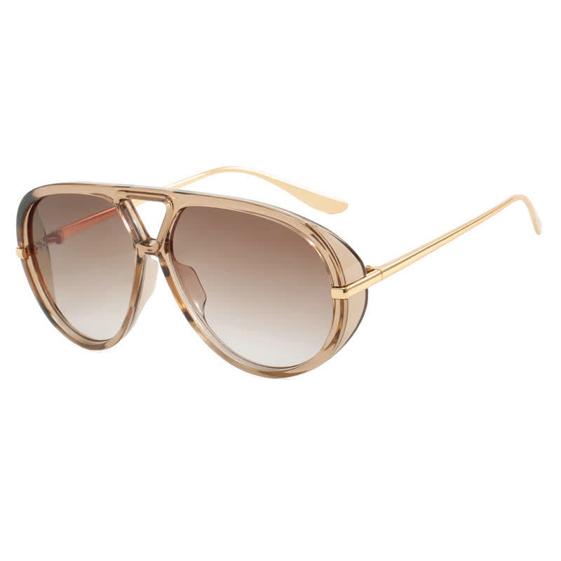 Fashion Double Bridges Aviator Sunglasses