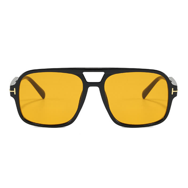 Double Bridges Retro-Vintage Aviator Sunglasses