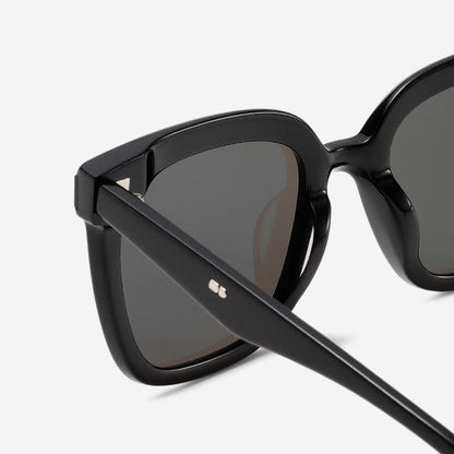 Square Frame Oversized Sunglasses with Nylon Lenses