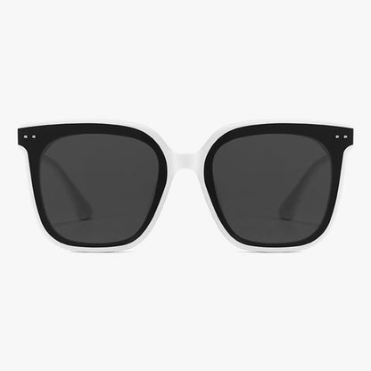 Square Frame Oversized Sunglasses with Nylon Lenses