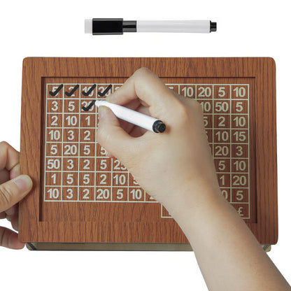 🔥Cash Vault Wooden Savings Box🎁Help achieve savings goals