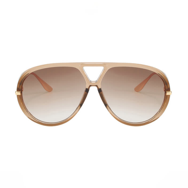Fashion Double Bridges Aviator Sunglasses