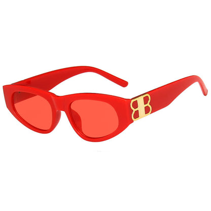 Classic Unisex 'B' Design Cat-Eye Sunglasses
