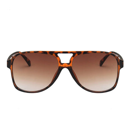 Double Bridges Fashion Aviator Sunglasses