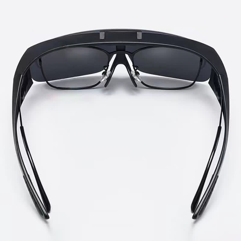 Fit Over Glasses Clip-On Lenses Polarized Sunglasses for Driving&Cycling