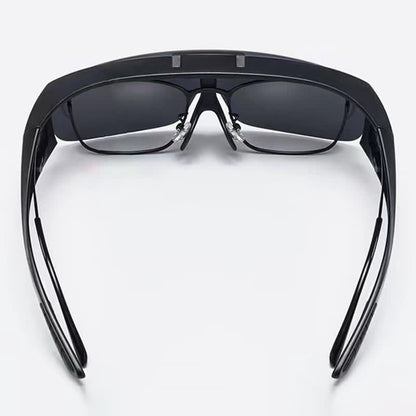 Fit Over Glasses Clip-On Lenses Polarized Sunglasses for Driving&Cycling