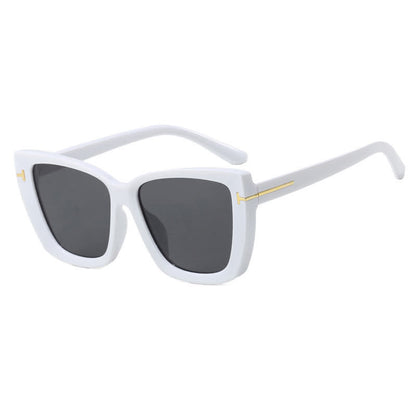 'T' Design Square Frame Oversized Sunglasses