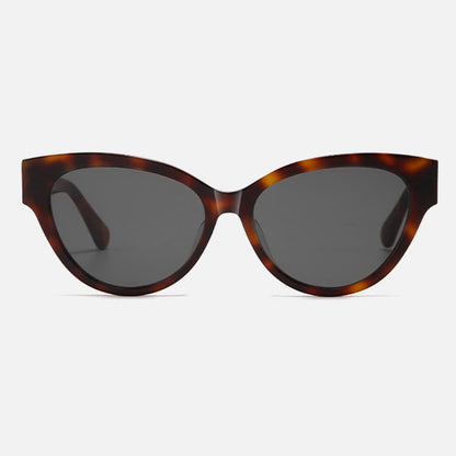 Hipster Heart Temples Cat-Eye Polarized Sunglasses