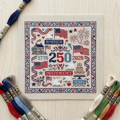 🔥Last Day 49% OFF -  US America 250 Years Independence Day Cross Stitch Diy Kit🧵