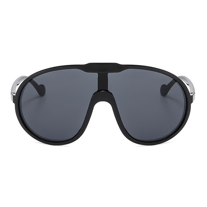 One Piece Oversized Aviator Sunglasses