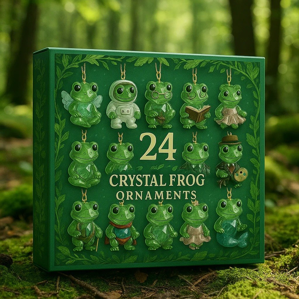 🐸Frog Advent Calendar 2025 | 24 Crystal Charms, Limited Edition Collectible Gift Box