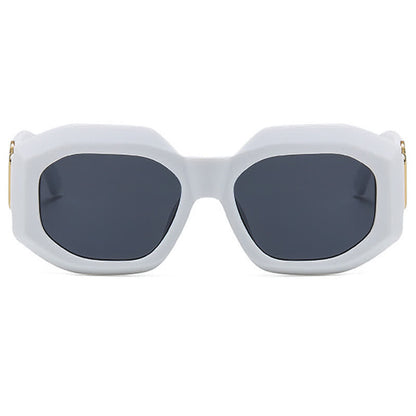 Trendy Geometric Thick Frame Sunglasses