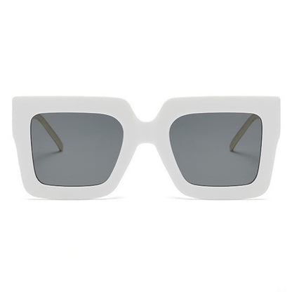 Square Oversized Frame Chain Temples Hipster Sunglasses