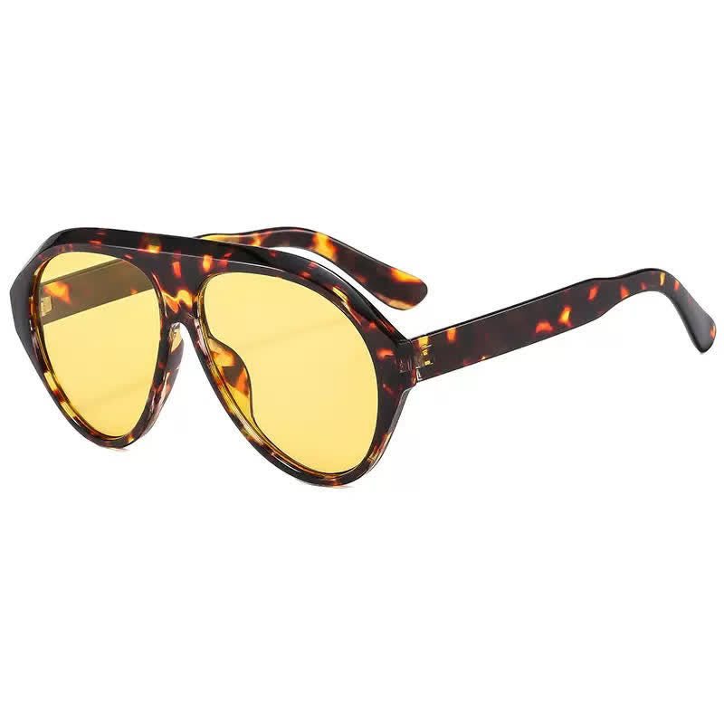 Hipster Oversized Frame Aviator Sunglasses