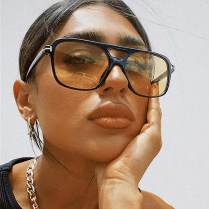 Double Bridges Retro-Vintage Aviator Sunglasses