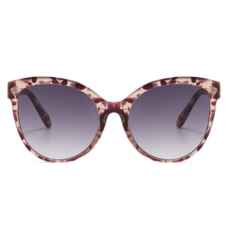 Cat-Eye Oversized Frame Hipster Sunglasses