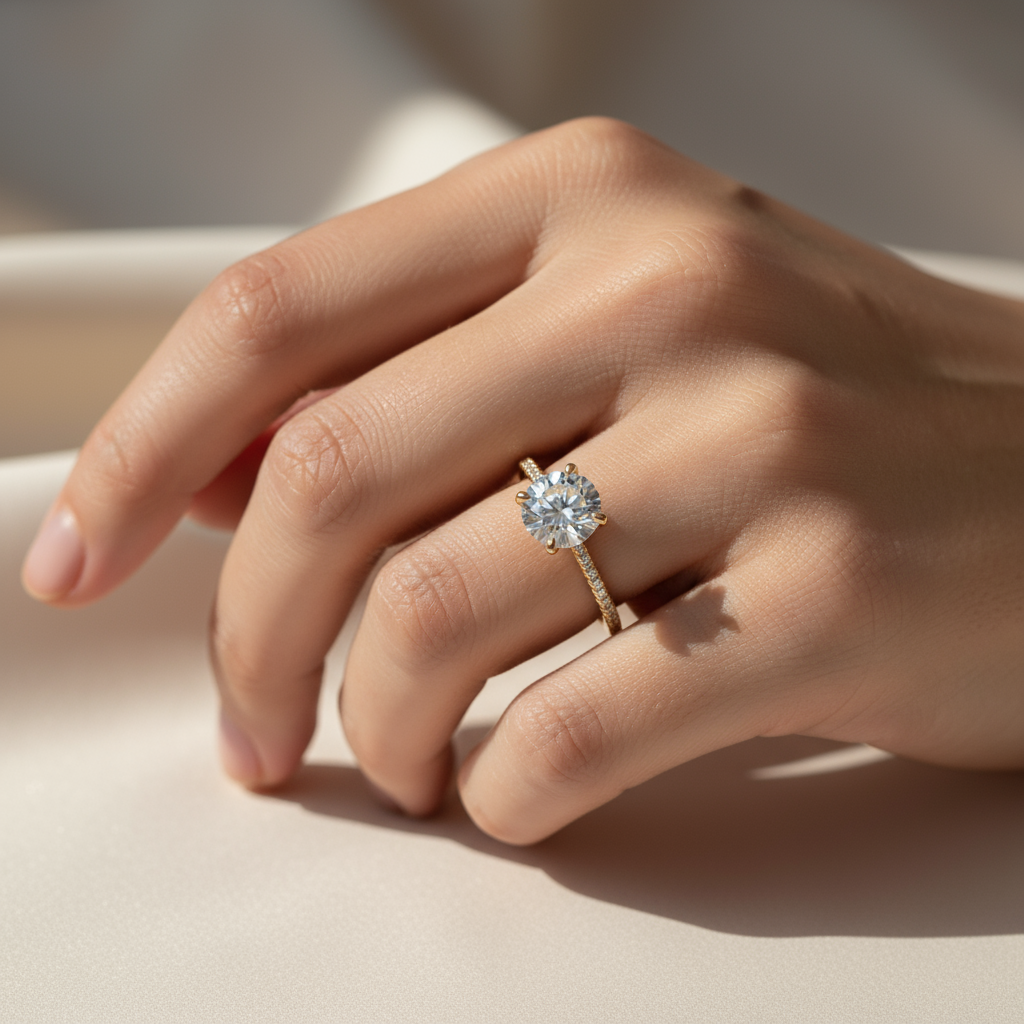 Round Brilliant Solitaire Ring – A Circle of Timeless Sparkle