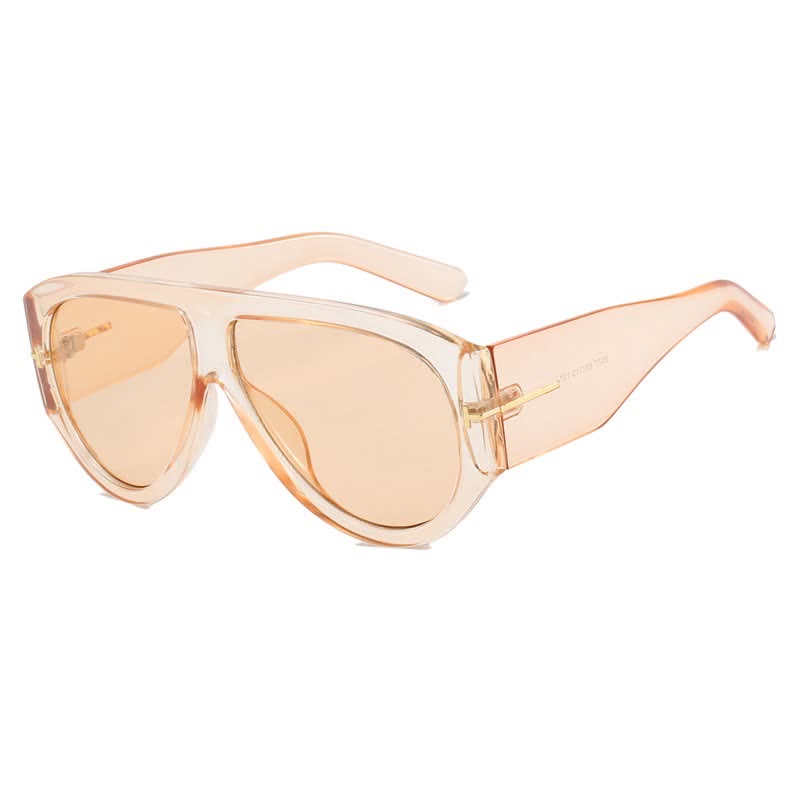 'T' Design Toad Frame Aviator Sunglasses