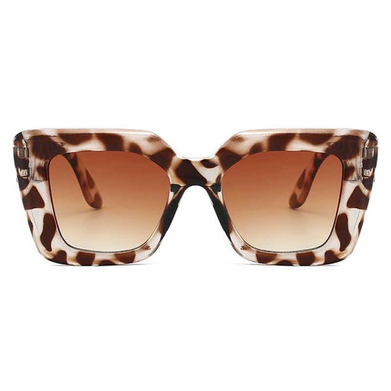 Simple Oversized Square Frame Fashion Sunglasses