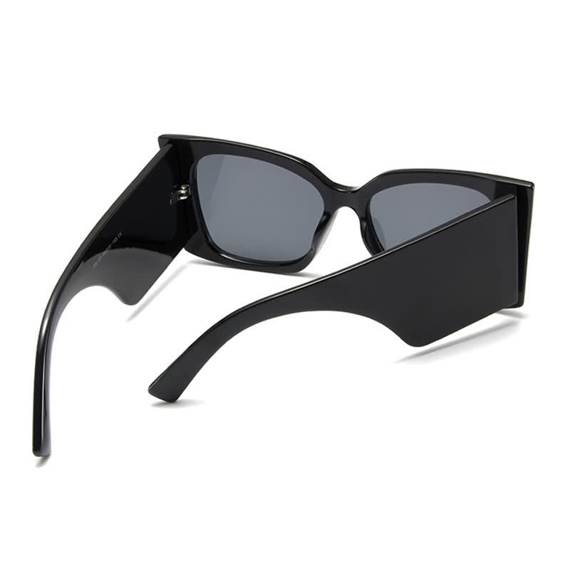 Fashion Square Frame Oversized Thick Sunglasses