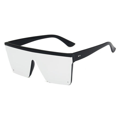 Trendy Large Frame One-piece Street Style Driving Retro Sunglasses