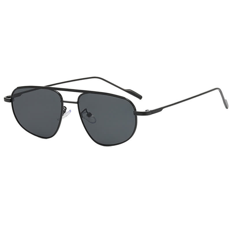 Double Bridges Hipster Aviator Sunglasses
