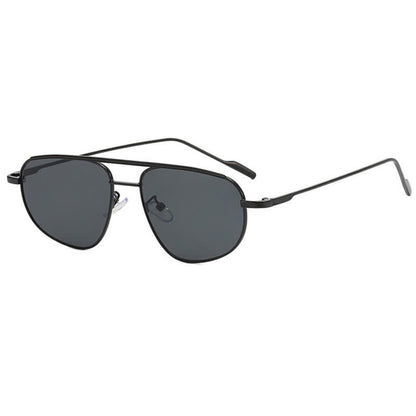 Double Bridges Hipster Aviator Sunglasses