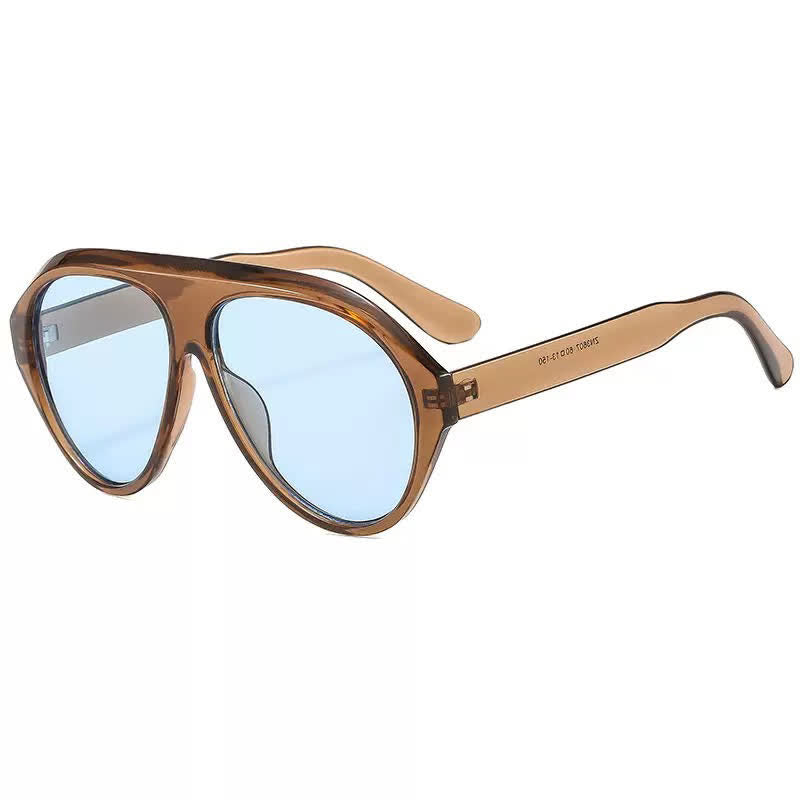 Hipster Oversized Frame Aviator Sunglasses