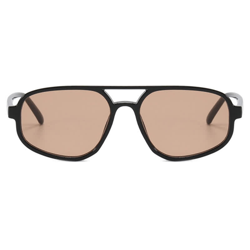 Double Bridges Vintage Aviator Sunglasses
