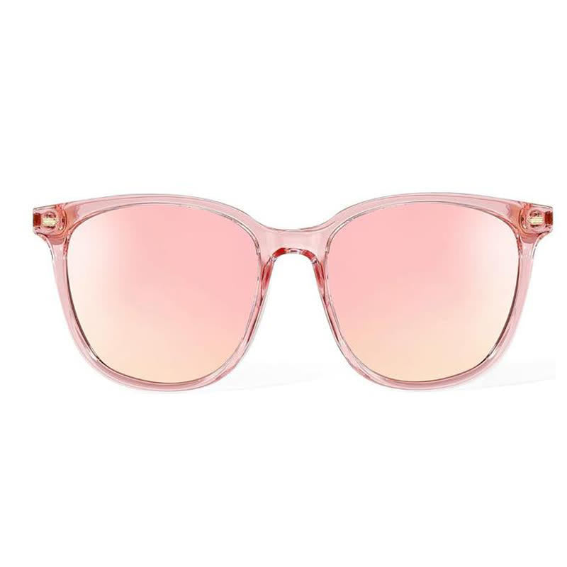 Trendy Sports Polarized Oversized Sunglasses with Mirrored Lens