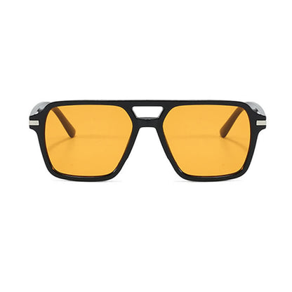 Square Frame Double Bridges Classic Sunglasses
