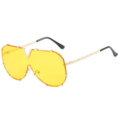 'V' Design Hipster Aviator Sunglasses